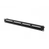 Patch panel 1U LANBERG PPUA-1024-B, 24 puertos, Cat6a, U/UTP, rack 1U, profundidad 102 mm, metal, negro