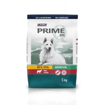 PUPIL Prime rico en ternera con verduras - Pienso seco para perros - 5 kg