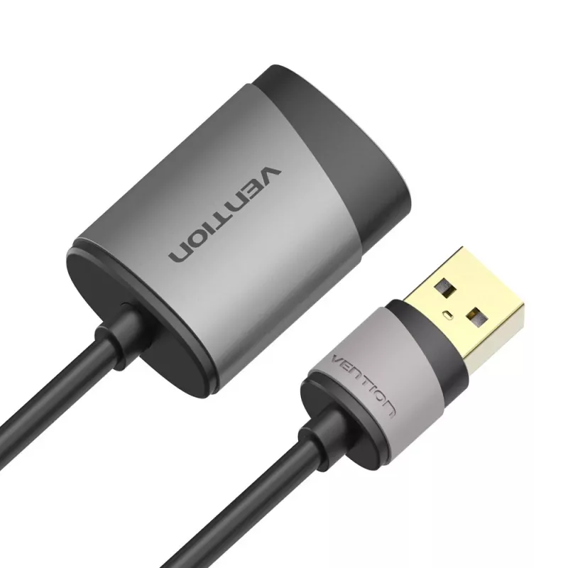 Vention tarjeta de sonido externa USB 0,15M gris metal tipo