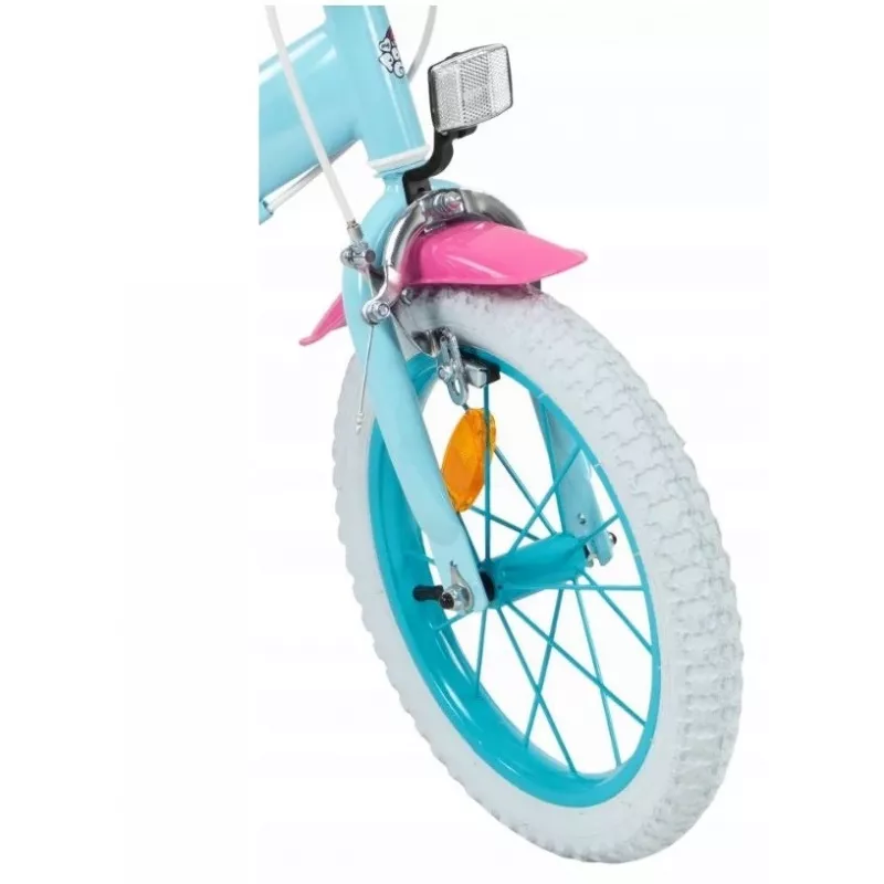 Bicicleta infantil Toimsa TOI1497 rueda de 14 pulgadas, temática My Little Pony, para 4–6 años, 4 ruedas, frenos de llanta delantero/trasero