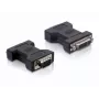 Delock - Adaptador VGA - DVI-I (H) a HD-15 (VGA) (M) - tornillos moleteados (65017)