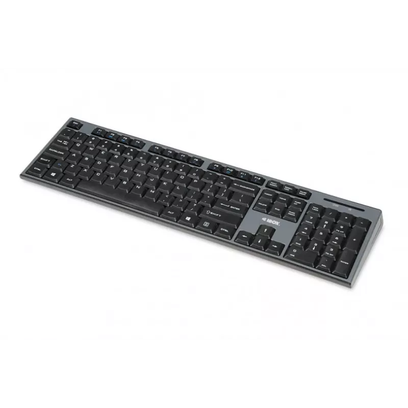 IBOX Desktop Kit Pro conjunto inalámbrico de teclado y ratón, QWERTY tamaño completo 104 teclas, 2,4 GHz, 1200 DPI, negro