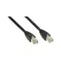 Cable de red CAT 5e Wentronic Goobay, U/UTP, negro, 15 m – mezcla de cobre CCA (68646)