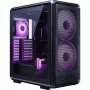 Caja PC Cooler Master MasterFrame 500 Mesh torre Midi — negra con lateral transparente, compatible con ATX/EATX, 2x200 mm frontal, 1x120 mm trasero