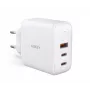 Cargador de pared ultrarrápido AUKEY PA-B6S blanco Omni a Mix GaN