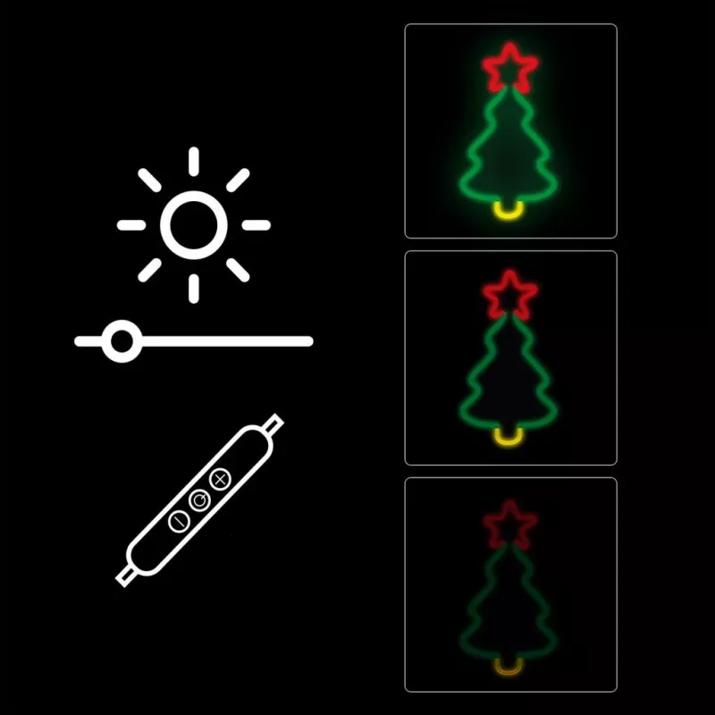 Manta SNL106MT luz LED de árbol de Navidad estilo neón, alimentada por USB