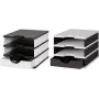 Organizador de escritorio Styro 268-0103.0905S poliestireno negro - blanco (268-0103.0905S)