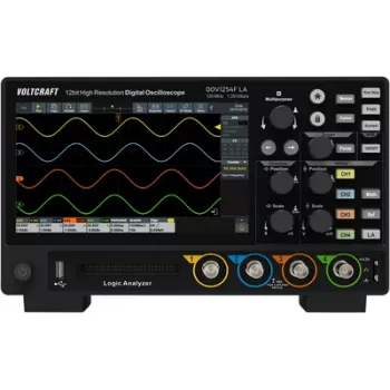 Voltcraft DOV1254F LA osciloscopio digital 125 MHz 4 canales 1,25 GSa/s 100 Mpts 12 bits (VC-16753935)