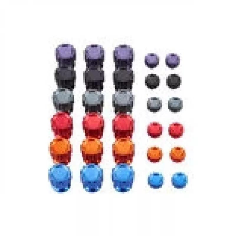 Asetek set de colores de botones de aluminio para controlador Asetek – set de 6 colores