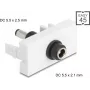 Adaptador de corriente DC DELOCK Easy 45 Módulo 5,5 x 2,1 mm a 5,5 x 2,5 mm