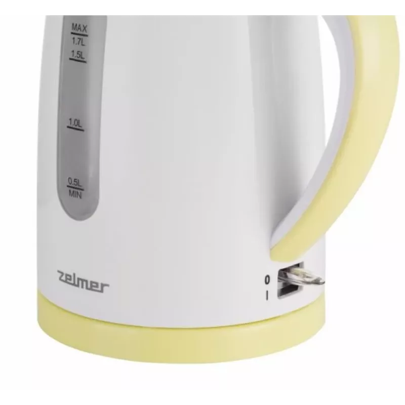 Hervidor Zelmer 1,7 L 2200 W blanco amarillo