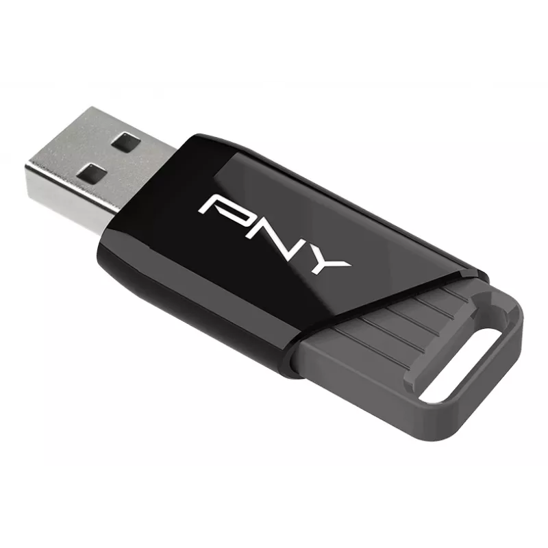 PNY Attaché X, 32 GB, USB Type-A, 3.2 Gen 1 (3.1 Gen 1), 130 MB/s, Dia, negro