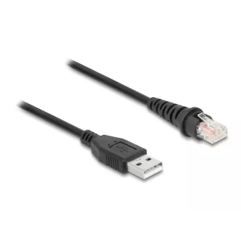 Cable para escáner de códigos de barras DeLOCK RJ50 a USB 2.0 Type-A 2 m