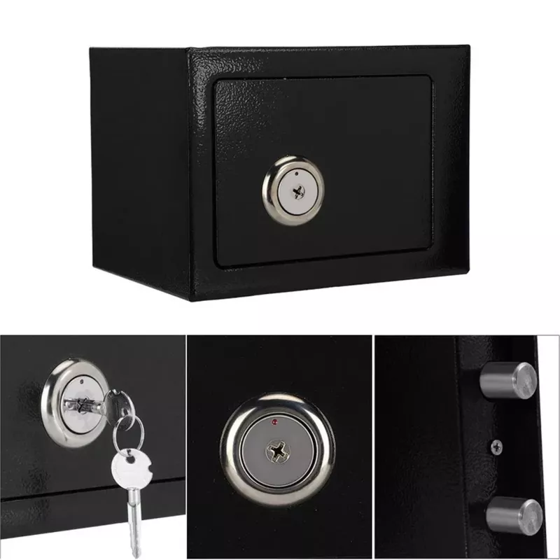 Extralink Home | Home Safe | Oficina, caja de llaves, caja fuerte de seguridad, negro, S-404