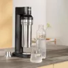 Botella de carbonatación BRITA 118426 – botella de vidrio de 1 L con tapa de acero inoxidable, 287 mm de altura, pack de 2