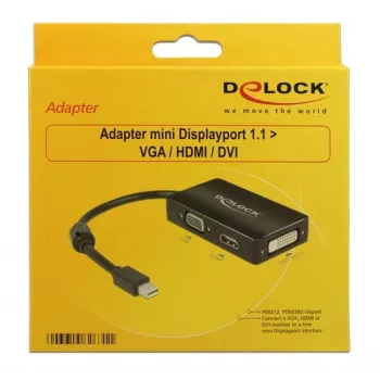 DeLOCK cable 0,16 m Mini DisplayPort/VGA + HDMI + DVI