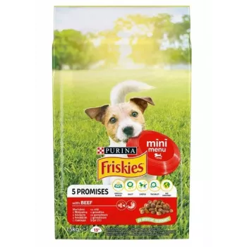 FRISKIES Mini Menu ternera con verduras - comida seca para perros - 1,5 kg