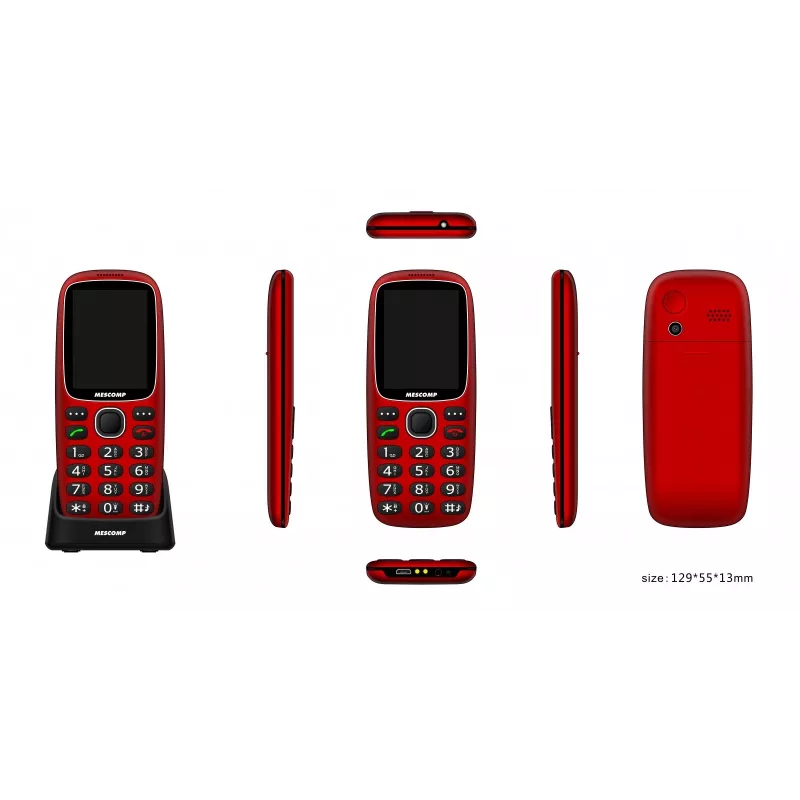 Teléfono móvil Mescomp MT-166 Edgar Elegante 4
