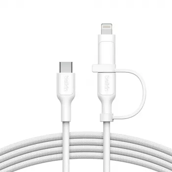 Cable USB Belkin BoostCharge Pro 1,5 m USB-C USB-C/Lightning blanco