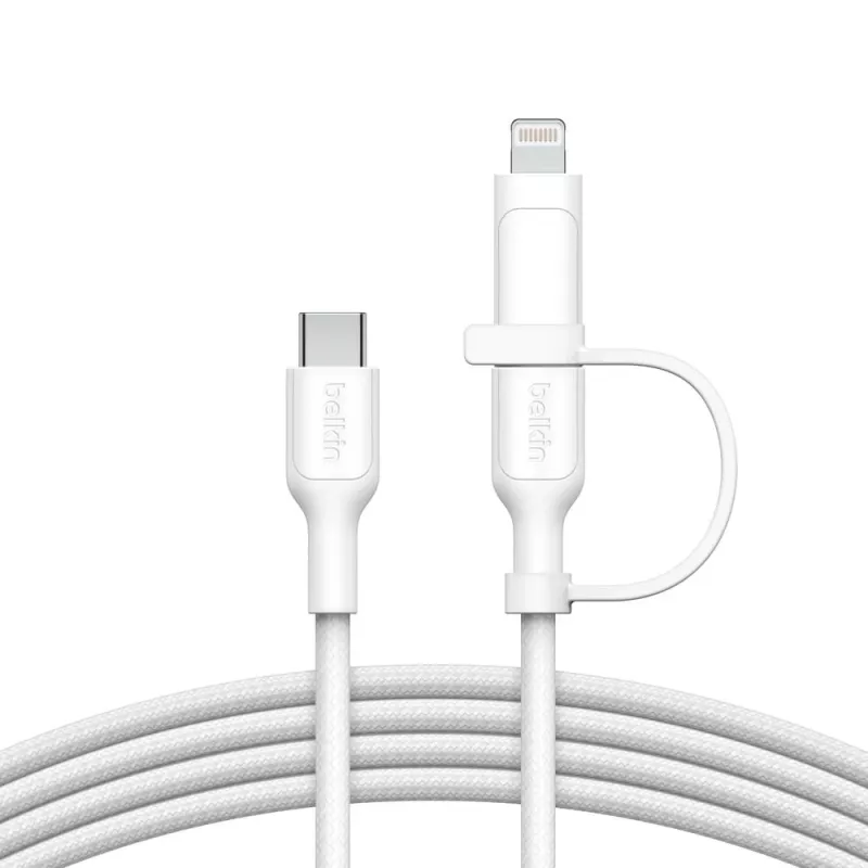 Cable USB Belkin BoostCharge Pro 1,5 m USB-C USB-C/Lightning blanco