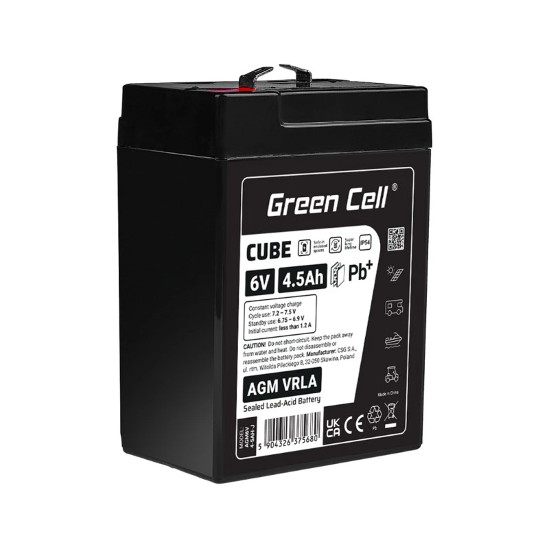Batería AGM VRLA 6V 4,5Ah IP54