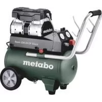 Metabo Basic 220-24 OF Silent compresor de aire — depósito 24 L, sin aceite, modelo 601593000