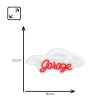 Luz de neón decorativa MANTA SNL95WH blanco-rojo — iluminación bicolor estilo neón