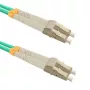 Qoltec - Cable de conexión - multimodo LC/UPC (M) a multimodo LC/UPC (M) - 1 m - fibra óptica - dúplex - 50/125 micrómetros - OM3 - libre de halógenos