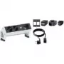 Alargador de corriente Bachmann 902.403 0,204 m 2 tomas AC Negro Acero inoxidable