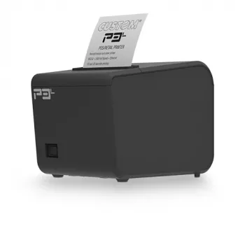 Impresora térmica POS con cable CUSTOM P3L 203 x 203 DPI negra