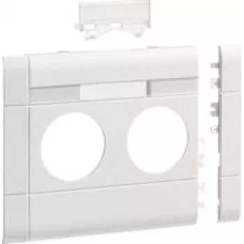 Hager Tapa embellecedora GB120219016 2 módulos BRA 120mm hf v-Blanco (GB120219016)