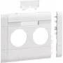Hager Tapa embellecedora GB120219016 2 módulos BRA 120mm hf v-Blanco (GB120219016)