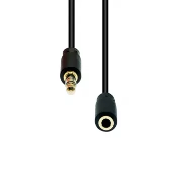 Cable alargador ProXtend M3EXS-05 — 3 polos delgado, 5 m de longitud