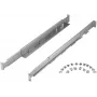 Kit de raíles para rack PowerWalker 10120531 — plateado, ancho 550 mm, alto 140 mm, fondo 70 mm, compatible con profundidad de rack 78–120 cm, peso 3,1 kg