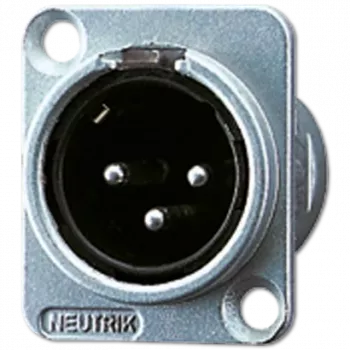 JUNG CXLR-S conector macho de cable XLR plata
