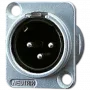 JUNG CXLR-S conector macho de cable XLR plata