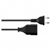 Good Connections Alargador euro negro 0,5m
