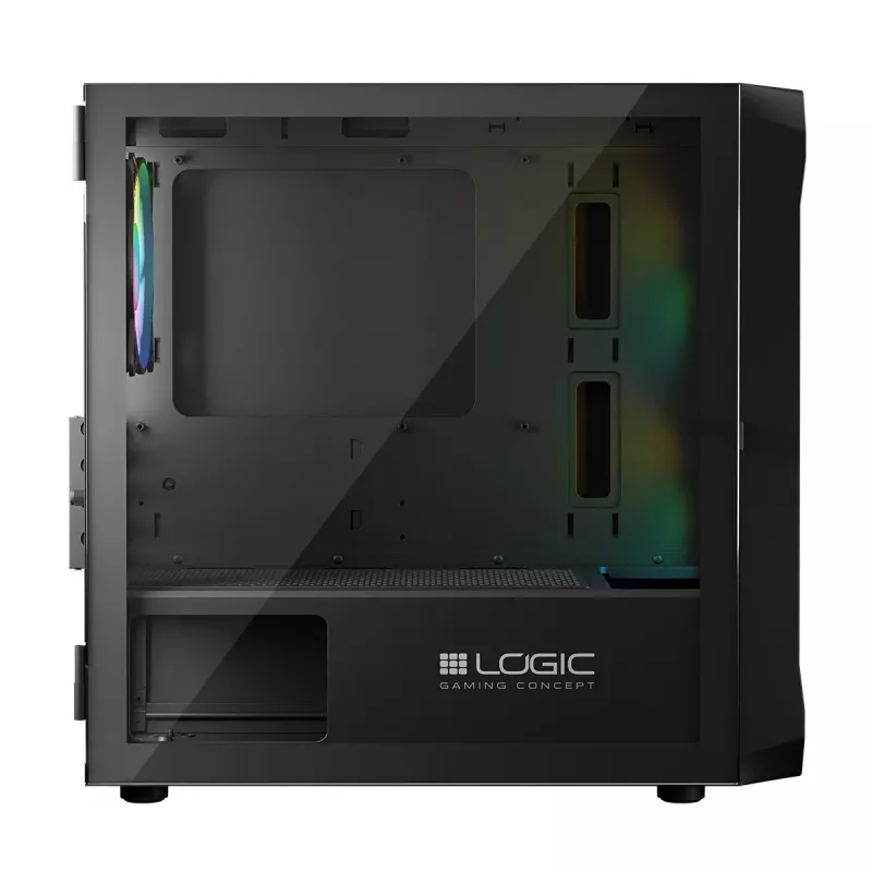 Carcasa de ordenador Logic Concept Portos Mini ARGB Micro ATX Negra