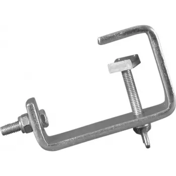 Gancho teatral EUROLITE TH-40 plateado – gancho metálico de escenario para rigging y suspensión