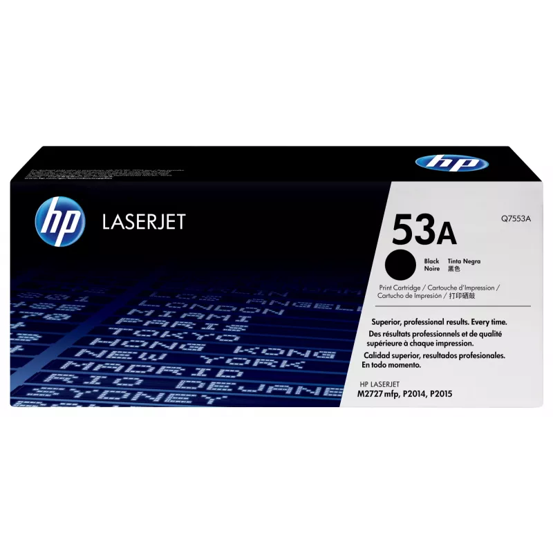 Tóner HP Cartridge N.º 53A Negro Q7553A 3000 páginas