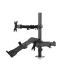Soporte de escritorio ART L-24 para monitor LED/LCD de 13-32" + portátil de 10-15,6", VESA 75x75/100x100, negro