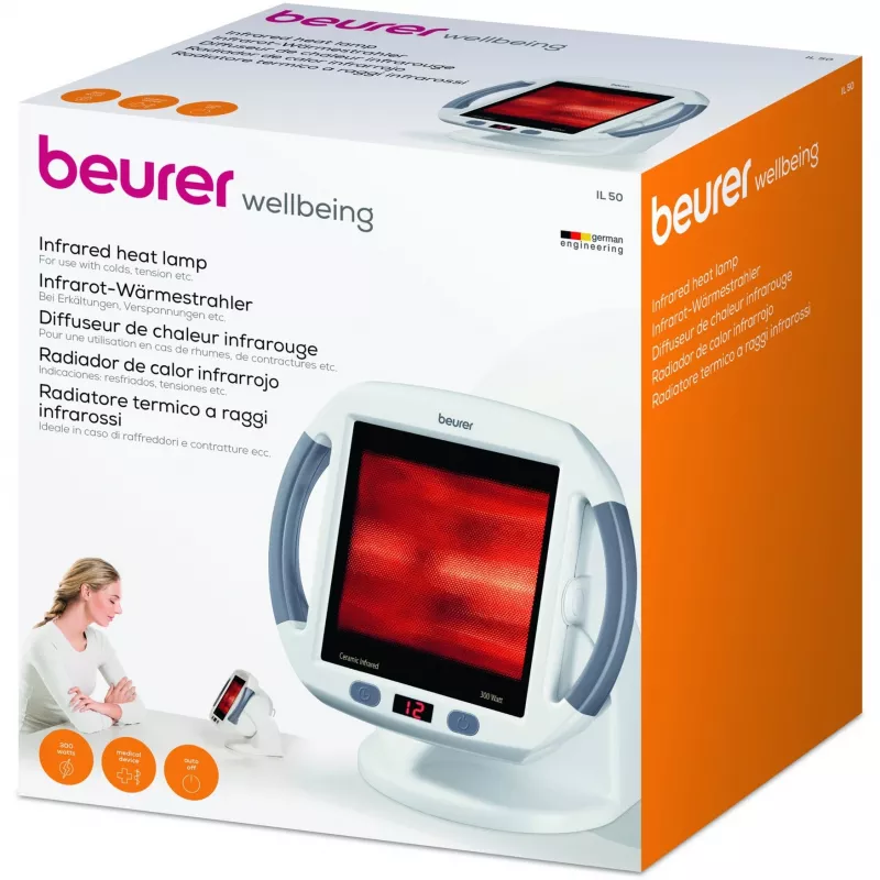 Lámpara de calor infrarroja Beurer IL50 300 W con temporizador