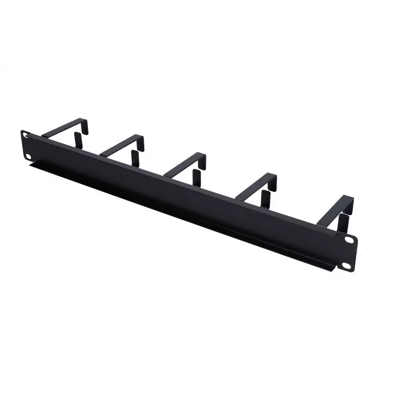 Panel de gestión de cables Extralink organizador de cables 1U negro