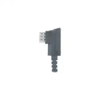 Adaptador telefónico helos TAE-F M negro | Adaptador de línea analógica para tomas TAE
