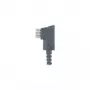 Adaptador telefónico helos TAE-F M negro | Adaptador de línea analógica para tomas TAE