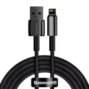 Cable Lightning Baseus CALWJ-A01 2 m negro 2,4 A