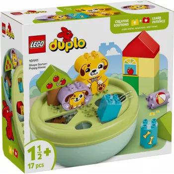 LEGO DUPLO Clasificador de formas Casa de cachorros 10441, 17 piezas, para niños de 1½–5 años