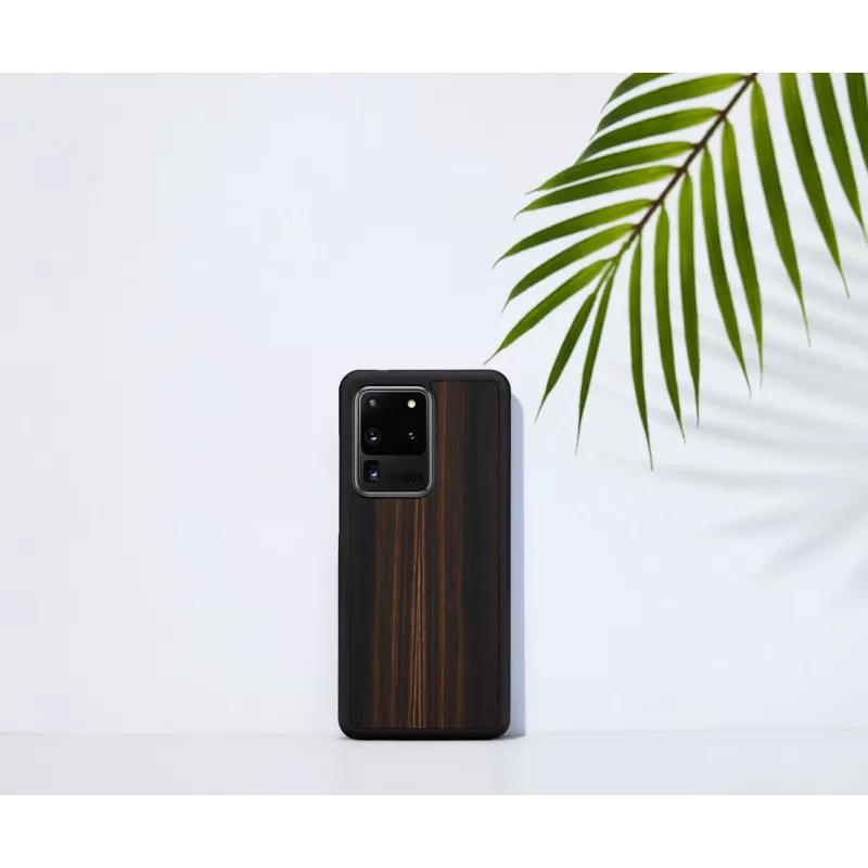 Funda para móvil man and wood Galaxy S20 Ultra ébano negro — funda protectora para smartphone