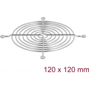 Rejilla para ventilador DeLOCK 67308 metal plata 113,8 mm