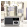 Radio de sobremesa Sangean DDR-7 Glacier Silver con sintonizador digital y Bluetooth